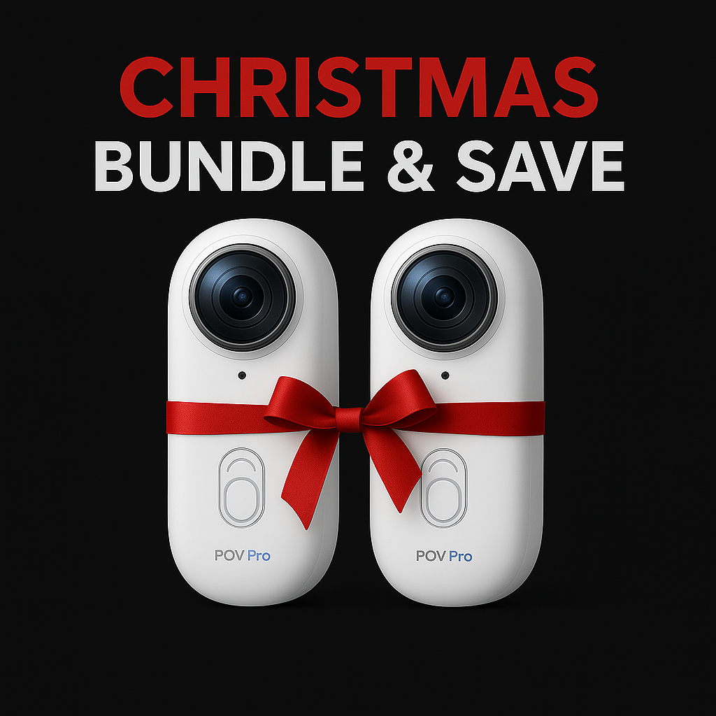 CAM Pro Action Camera (Pack of 2) – Dual-Angle Hands-Free Bundle