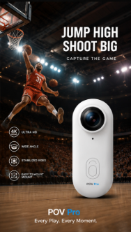 CAM Pro Action Camera (Pack of 2) – Dual-Angle Hands-Free Bundle